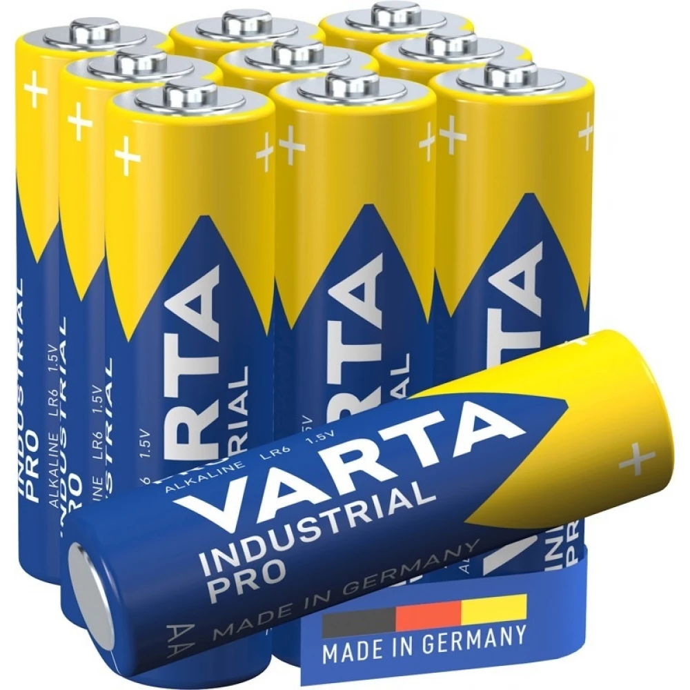 Piles alcalines Varta Industrial AA / LR6 (Mignon) 1,5 V (4006) - Bo&icirc;te de 10 piles