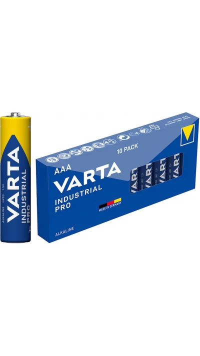 Varta Industrial AAA / LR03 (Micro) Alkaline-Batterien 1,5 V (4003) - Box mit 10 Batterien