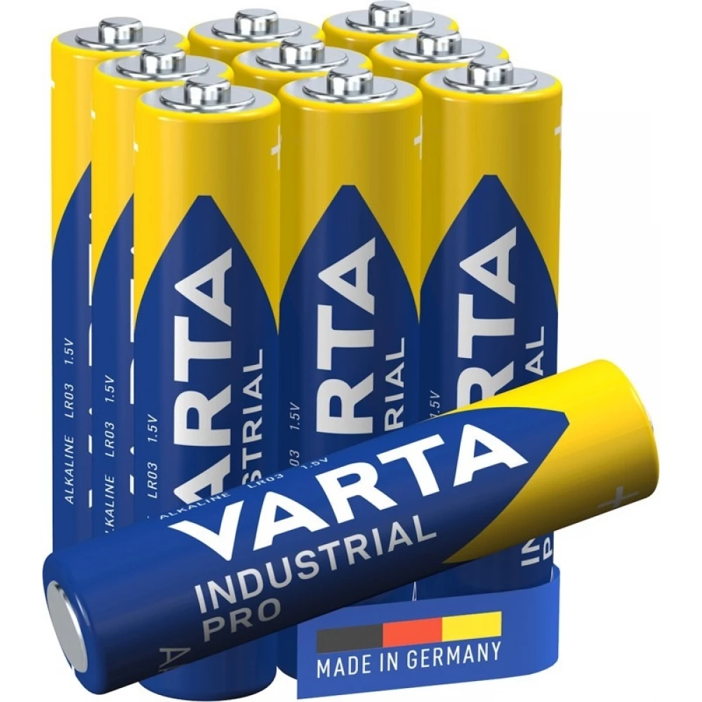 Varta Industrial AAA / LR03 (Micro) Alkaline-Batterien 1,5 V (4003) - Box mit 10 Batterien