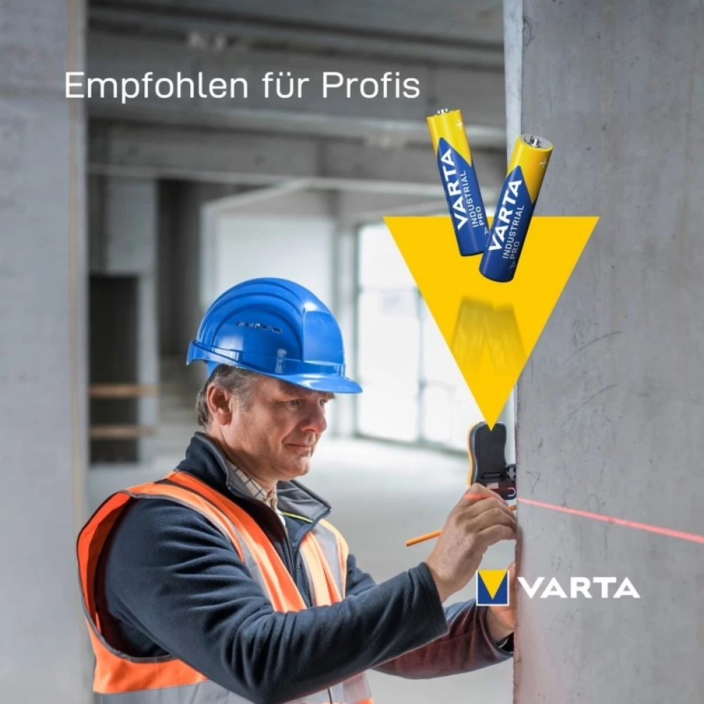 Varta Industrial AAA / LR03 (Micro) Alkaline-Batterien 1,5 V (4003) - Box mit 10 Batterien