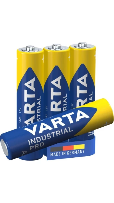 Varta Industrial AAA / LR03 (Micro) Alkaline-Batterien 1,5 V (4003) - 4 Batterien im Pack