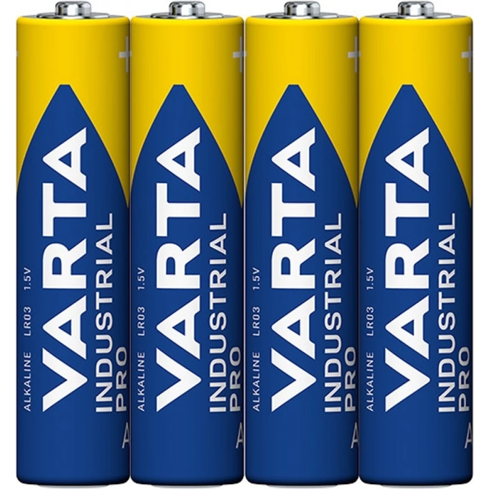 Varta Industrial AAA / LR03 (Micro) Alkaline-Batterien 1,5 V (4003) - 4 Batterien im Pack