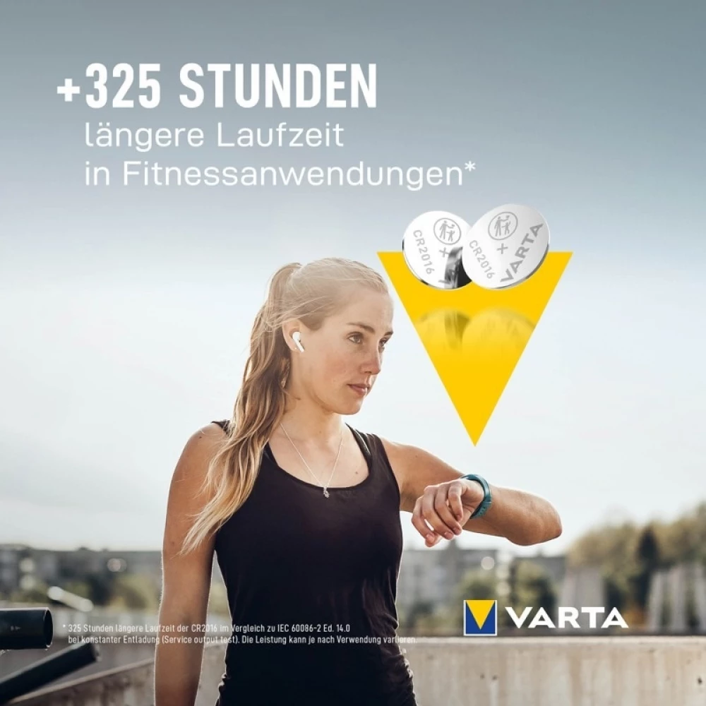 Varta Professional Electronics CR2016 (6016) Lithium-Knopfzellen 3 V (Blister mit 5 Batterien)