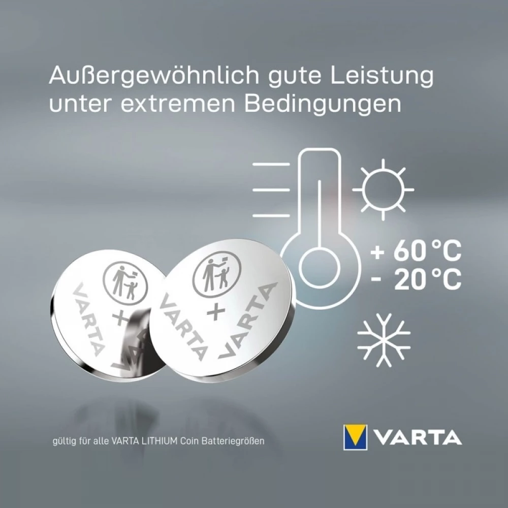 Varta Professional Electronics CR2016 (6016) Lithium-Knopfzellen 3 V (Blister mit 5 Batterien)