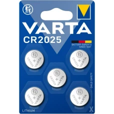 Piles bouton lithium Varta Professional Electronics CR2025 (6025) 3 V (Blister de 5 piles)