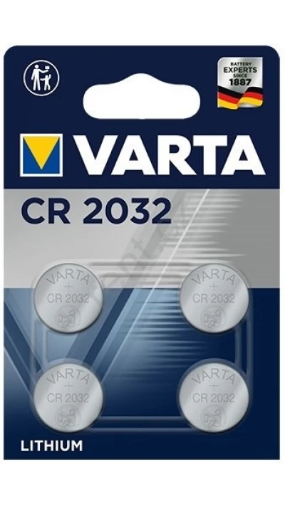 Varta CR 2032 Hochleistungs-Knopfzellen f&uuml;r elektronische Ger&auml;te (4er Pack) - 