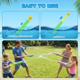 Pistolets à eau en mousse pour enfants jouets d'été pour jardin piscine et plage (Lot de 3 pièces) - Multicolore