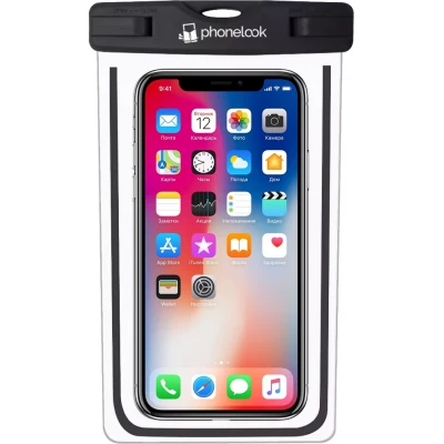 Pochette étanche waterproof pour smartphone avec capacité tactile PhoneLook - Noir