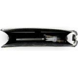 Pochette t&eacute;l&eacute;phone Guess 4G en simili cuir avec logo 4G rond et bande &agrave; logos classiques - Noir