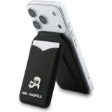 Porte-cartes  Karl Lagerfeld support avec miroir MagSafe &eacute;l&eacute;gant et pratique - Noir