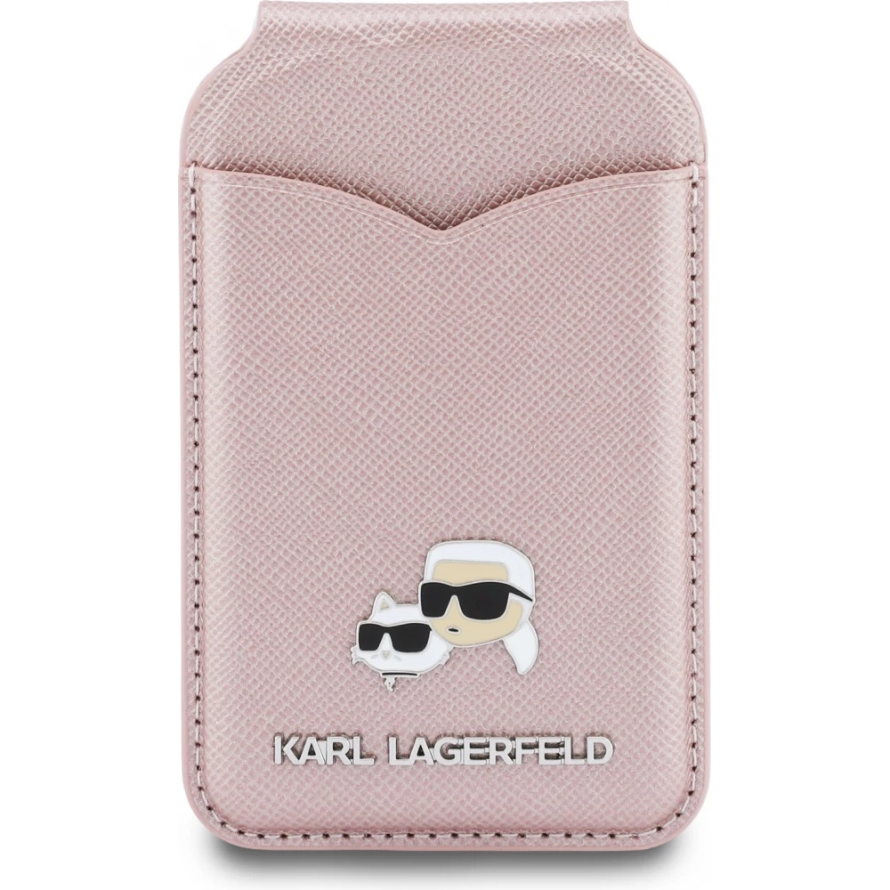 Porte-cartes  Karl Lagerfeld support avec miroir MagSafe &eacute;l&eacute;gant et pratique - Rose