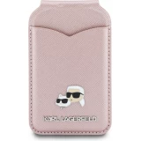 Porte-cartes  Karl Lagerfeld support avec miroir MagSafe &eacute;l&eacute;gant et pratique - Rose