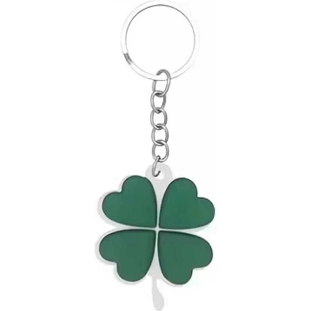 Porte-clés trèfle à quatre feuilles porte-bonheur charm Saint-Patrick - Vert