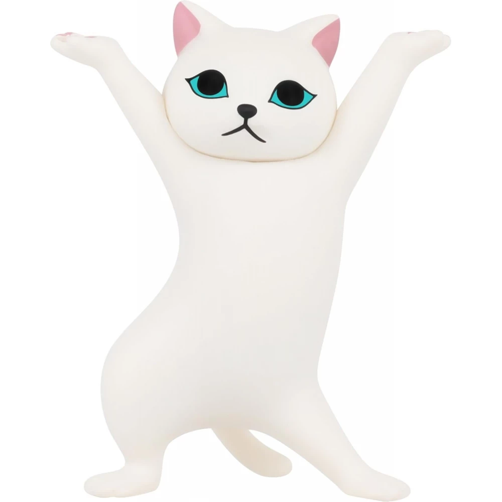 Katzen Stiftehalter origineller Schreibtisch Organizer niedliches Geschenk für Büro Schule & Schreibwaren - Weiss