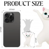 Katzen Stiftehalter origineller Schreibtisch Organizer niedliches Geschenk für Büro Schule & Schreibwaren - Weiss