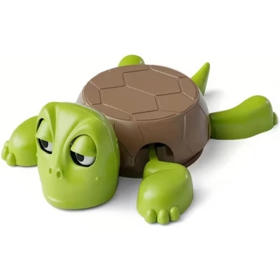 Porte-verre tortue dr&ocirc;le sous-verre amusant en plastique cadeau d&eacute;co fun original - Vert