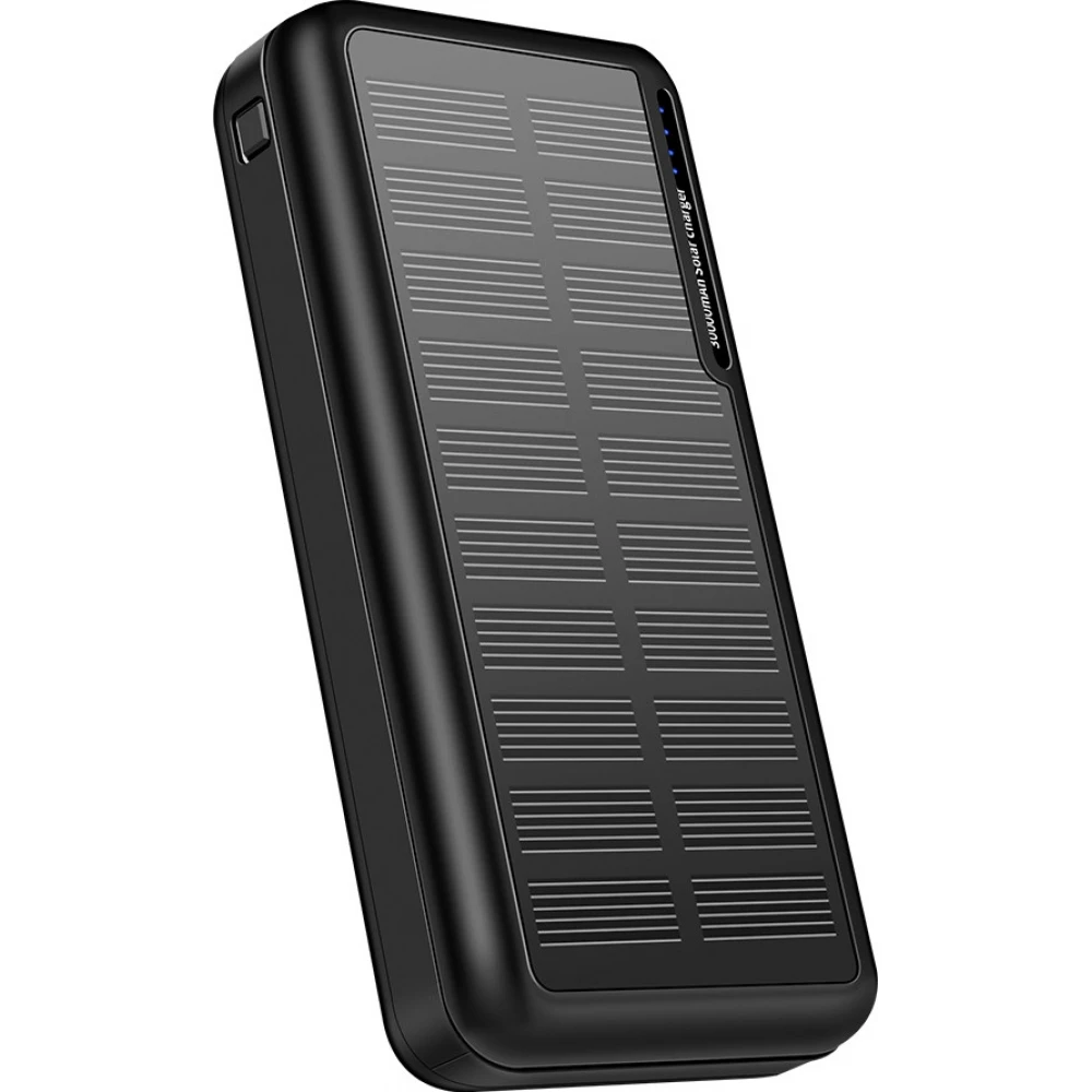 Power Bank Outdoor solaire 30000mAh double USB LED haute capacité - Noir