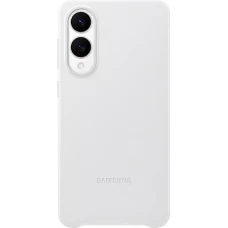 Galaxy S25 Edge Case H&uuml;lle - Premium Vegan-Leder Backcover KindSuit - Hellgrau