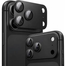 Protection caméra antichoc en verre trempé couverture intégrale ultra résistante - Noir - iPhone 18 Pro