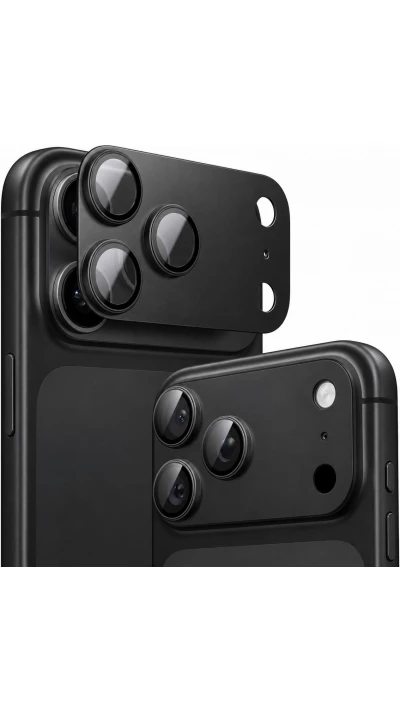Ultraresistente vollständige Glas-Schutzabdeckung für Kamera mit Stoßschutz - Schwarz - iPhone 18 Pro Max