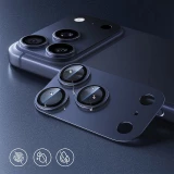 Ultraresistente vollständige Glas-Schutzabdeckung für Kamera mit Stoßschutz - Orange - iPhone 17 Pro Max