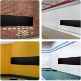 Protection mur garage en mousse adh&eacute;sive 200 x 20 x 0,6 cm &ndash; Protecteur anti-choc pour porti&egrave;res de voiture - Noir