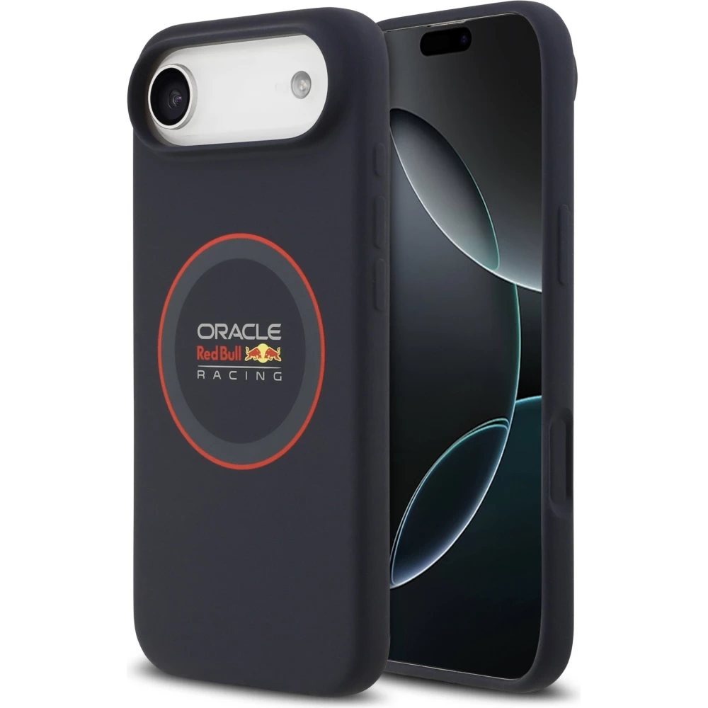 Coque iPhone Air - Red Bull Racing MagSafe en silicone avec anneau rouge - Bleu