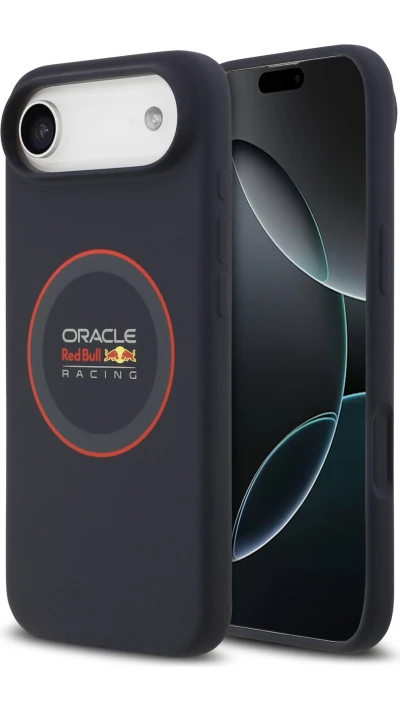 iPhone Air Case H&uuml;lle - Red Bull Racing MagSafe Silikonh&uuml;lle mit rotem Ring - Blau