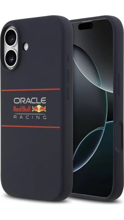 iPhone 17 Case H&uuml;lle - Red Bull Silikon Horizontal Zentrales Logo MagSafe - Blau