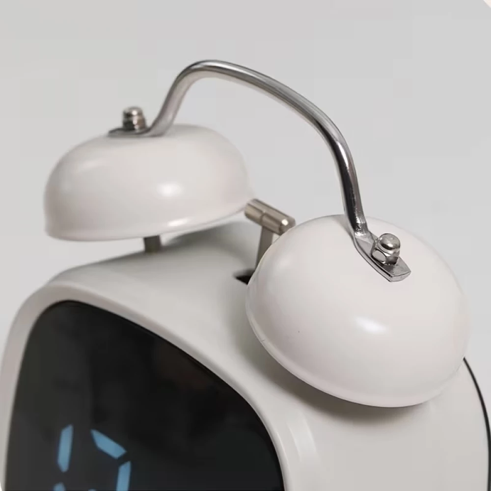 Réveil numérique LED GH8032 sonore multifonction affichage électronique horloge de table - Noir