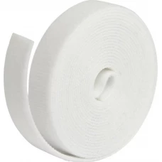 Rouleau de bande velcro adhésive pour câbles solution de rangement et organisation des fils électriques - Blanc