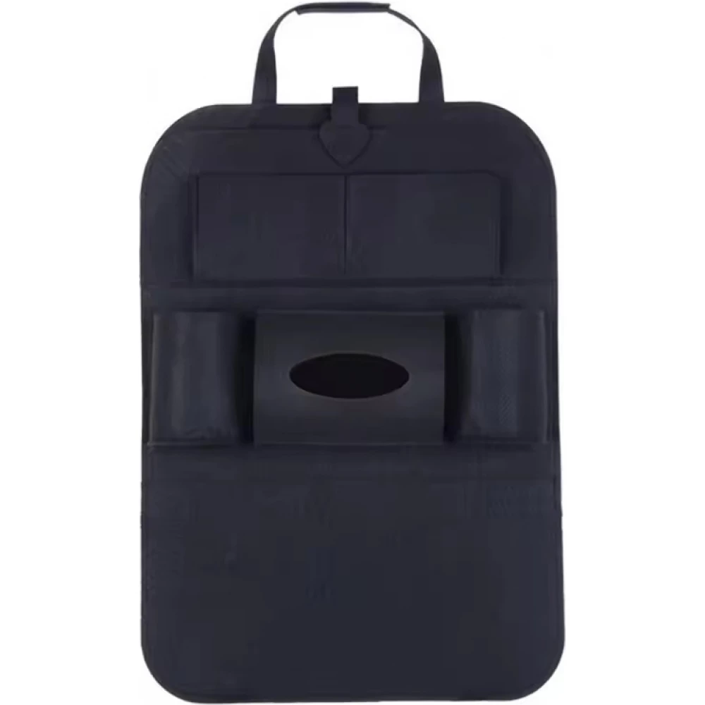 Universelle Auto R&uuml;cksitz Aufbewahrung Kofferraum Organizer aus Filz elastisch 6 Taschen h&auml;ngende Auto Zubeh&ouml;r Tasche - Schwarz
