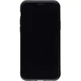 Coque iPhone 11 - Silicone rigide noir Vintage Flag SWISS