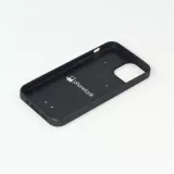 Coque iPhone 13 mini - Silicone rigide noir Maillot de football Jordanie 2026 personnalisable