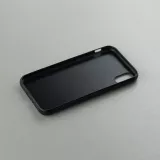 Hülle iPhone X / Xs - Silikon schwarz Broken Screen