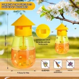 2er Set Wespenfallen grosse Kapazit&auml;t wiederverwendbar ideal f&uuml;r Garten Terrasse Camping - Orange