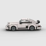 DIY Rennwagen Baukasten Klemmbausteine Set mit kleinen Bausteinen kreatives Puzzle Auto Modellbausatz (196 Teile) - Weiss