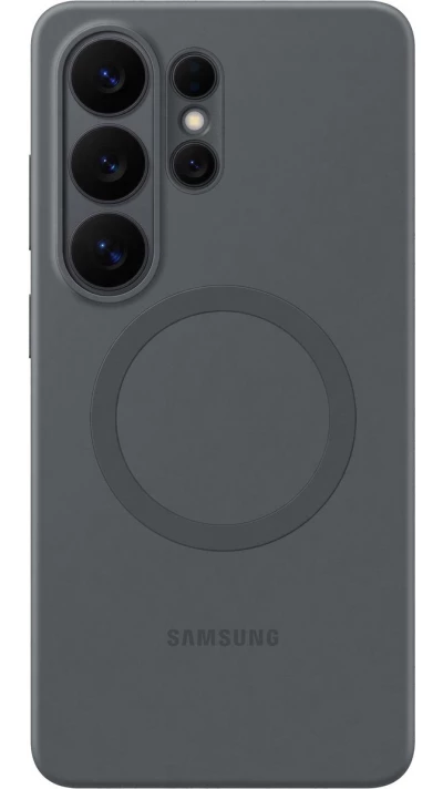 Galaxy S26 Ultra Case H&uuml;lle - Silicone Magnet Case leichter und dauerhafter Schutz - Schwarz