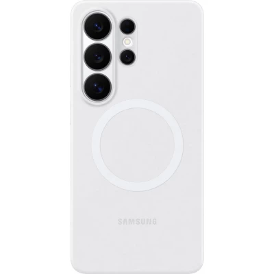 Galaxy S26 Ultra Case H&uuml;lle - Silicone Magnet Case leichter und dauerhafter Schutz - Weiss