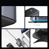 Station de charge GaN 65W Joyroom JR-TCM02 multi-ports 4x USB-C / 2x USB-A - Gris
