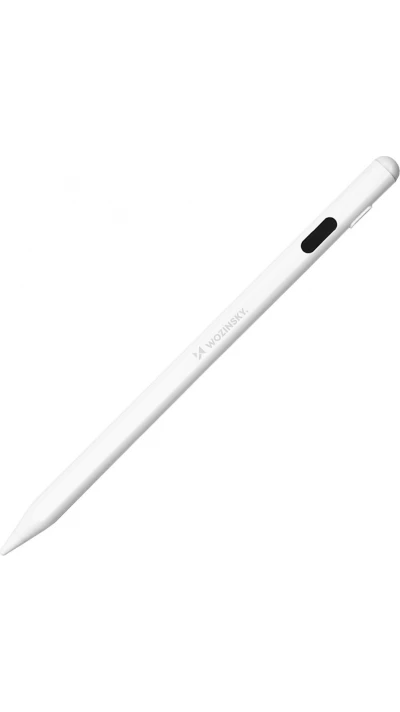 Stylo actif universel Wozinsky pour Android et iOS (sans fil, se charge en USB-C) - Blanc