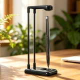 Stylo flottant en métal avec support stylo de 100mm accessoire décoratif original pour bureau - Argent