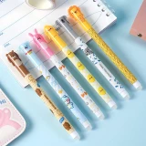 Blaue gel-wegwischbare Stifte mit niedlichen Tieren und Nachf&uuml;llungen f&uuml;r Schule/B&uuml;ro (6er Set)