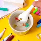Stylos magiques flottants &agrave; l'eau marqueurs effa&ccedil;ables pour tableau blanc jouet &eacute;ducatif cr&eacute;atif pour enfants (8 couleurs) - Multicolore