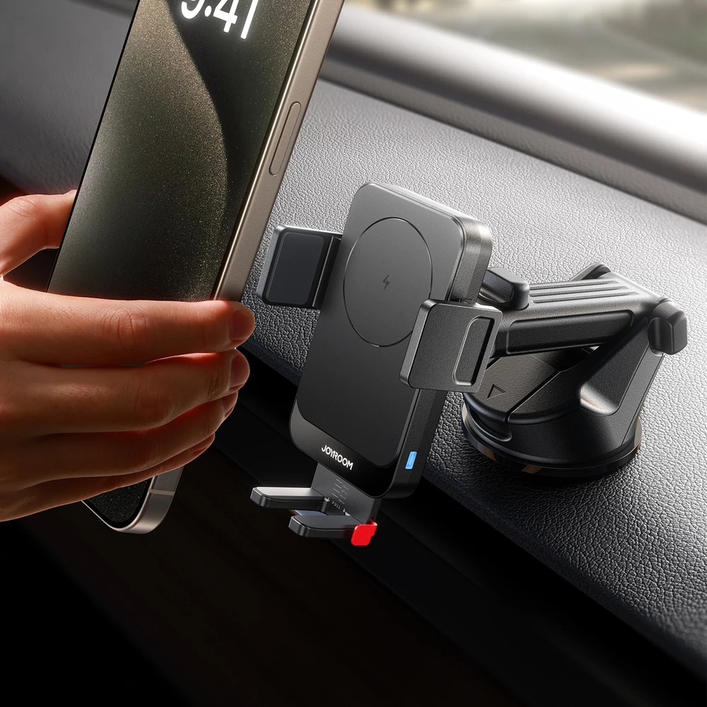 Joyroom JR-ZS241S 360&deg; Auto Halterung mit induktiver Ladestation 15W - Schwarz