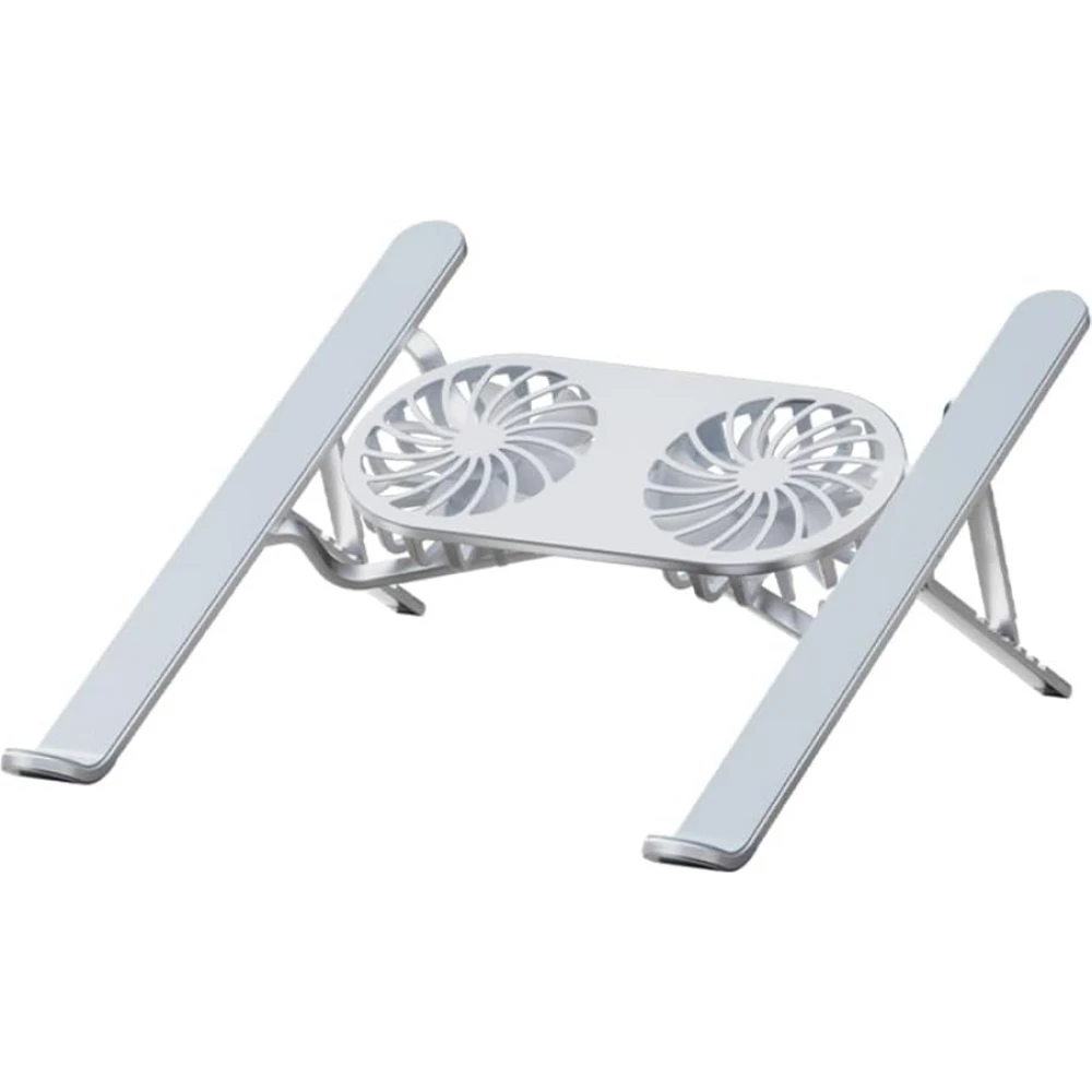 Laptop-St&auml;nder mit integriertem Ventilator und neigbar