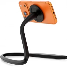 Magnetische Handyhalterung mit flexiblem Schwanenhals 360&deg; verstellbarer Arm kompatibel mit MagSafe - Schwarz
