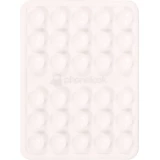 Support téléphone universel ventouse PhoneLook avec fixation autocollante en silicone - Blanc