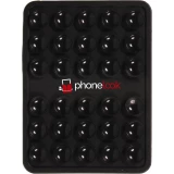 Support téléphone universel ventouse PhoneLook avec fixation autocollante en silicone - Noir