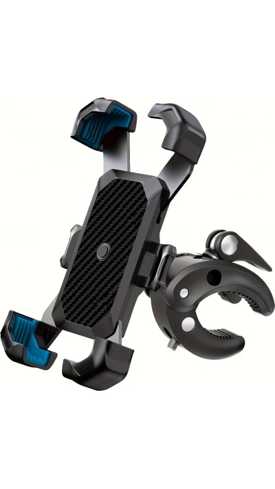 Support téléphone vélo avec fixation anti-choc pour guidon scooter / moto / trotinette - Noir